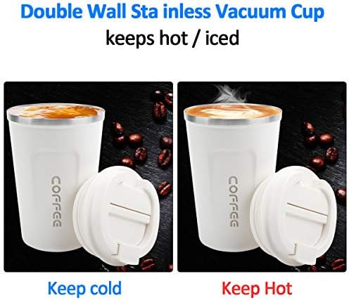 CS COSDDI 12 oz Coffee mug - Stainless Steel Coffee Cup with Leakproof Lid - Image 5
