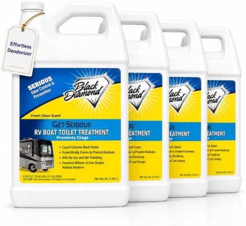 RV, Boat & Camper Holding Tank Treatment & Deodorizer - 4 Gallons by BlackDiamondStoneworks