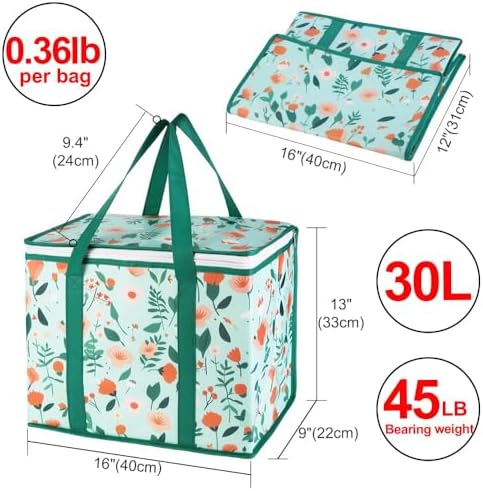 Insulated Reusable Grocery Shopping Bags, X-Large Cooler Bag, 1-Pack - Image 2