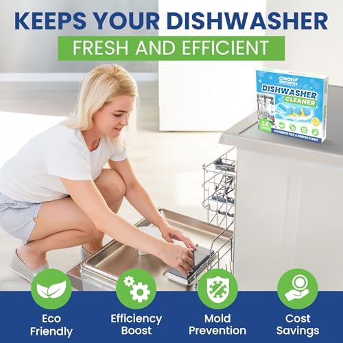 Dishwasher Cleaner Tablets & Deodorizer, Deep Cleaning Descaler, 24 Ct - Image 5