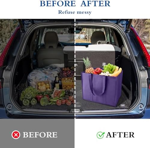 Reusable Grocery Shopping Bags 10 Pack Large Foldable Tote Bags Bulk - Image 6