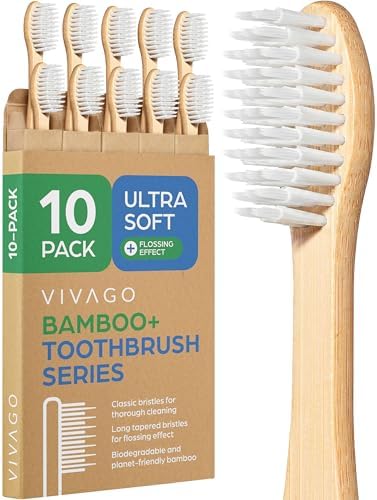 VIVAGO Extra Soft Toothbrushes for Adults - Ultra Soft Bristle Toothbrush by VIVAGO