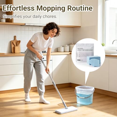 Jiexily 300 Piece Floor Cleaning Tablets Multi-Surface Cleaner, 2026 New Multi-Effect Dissolvable Floor Cleaning Sheets for Mopping, Hardwood, Tiles, Glass Deep Cleans (Yellow, 300 Pcs) - Image 5