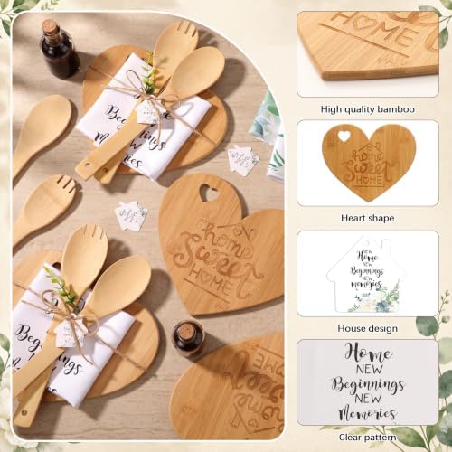 Geelin 31 Pcs Housewarming Gift Set, Heart Cutting Board Towels - Image 3