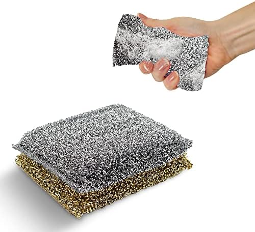 Perfect Scour 2 Pack Scrub Sponges for Kitchen - Multipurpose Non-Scratch Sponge with Heavy Duty Scouring Power - Soft and Fast Cleaning Scrubber for Cleaning Dishes, Pans, Pots and Hard Stains by DrSchavit