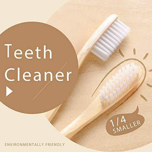 laboos Bamboo Manual Toothbrush, Soft Compact Bristle, Eco Friendly Biodegradable Wooden Toothbrush for Daily Use (4 Pack) - Image 4