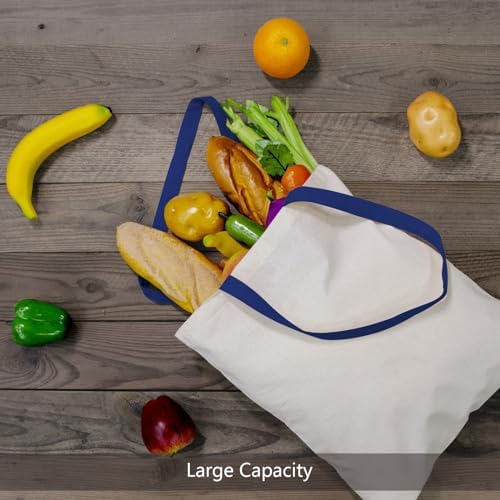 TOPDesign 12-Pack Economical 16"x15" Cotton Tote Bag, Lightweight Medium Reusable Grocery Shopping Cloth Bags, Suitable for DIY, Advertising, Promotion, Gift, Activity - Image 4