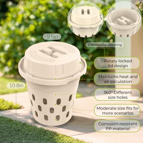 2-Pack Underground Worm Composter, Worm Compost Bin for Garden, 8L - Image 3