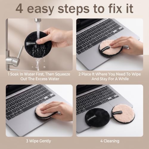 6 Pcs Double-Sided Facial Cleansing Pads Reusable Makeup Remover Pads - Image 7