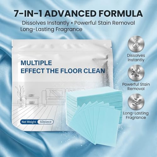 100PCS Floor Cleaning Tablets, Multi-Surface Floor Cleaner Tablets, Concentrated Mop Soap for Hardwood Tile Laminate Kitchen Living Room Daily Floor Care (Camellia) - Image 2