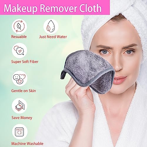 Makeup Remover Cloths Face Pads Reusable Microfiber Facial Cleansing Cloths - Image 2