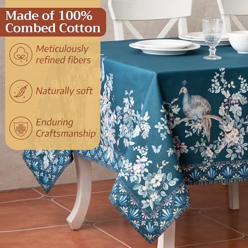 Maison d' Hermine Table Cloth Rectangle Table 100% Combed Cotton 70"x90" - Image 4