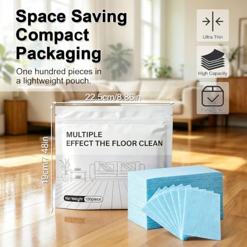 Floor Cleaner Tablets for Mopping, 100 PCS Multi Surface Floor Cleaning Tablets, Jasmine Scent Mop Solution Concentrate for Sealed Hardwood, Laminate, Vinyl Plank, Tile and Wood Floors - Image 4