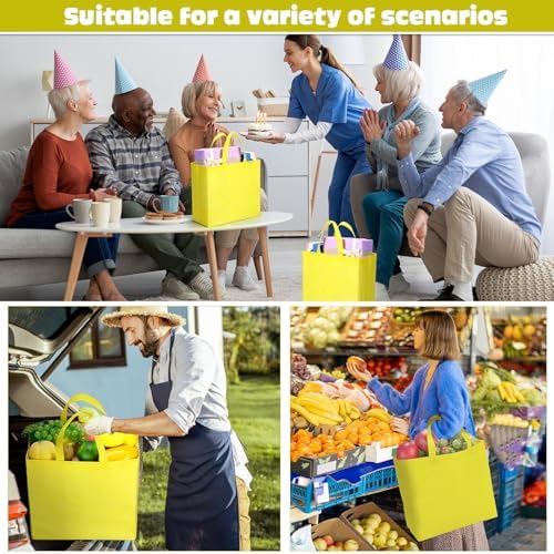 Windyun Reusable Grocery Bags Non Woven with Handles - Image 7