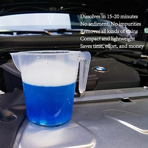 DOKIKO 50 Pcs Car Windshield Washer Fluid concentrate Tablets,Windshield Wiper Fluid,1 Pack Makes 52.5 Gallons,1 Piece Makes 1.05 Gallons(Winter: Use With De-icer or Methanol) - Image 5