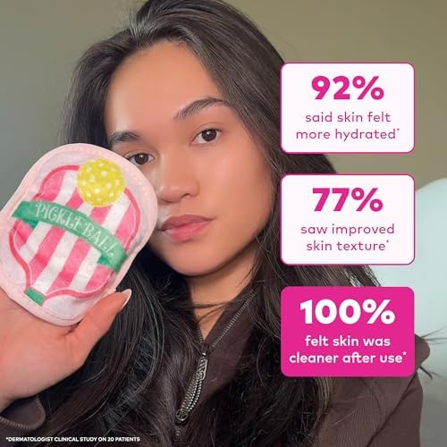 The Original MakeUp Eraser 7-Day Set, Erase All Makeup with Just Water, Including Waterproof Mascara, Eyeliner, Foundation, Lipstick, Sunscreen, and More! Pickleball, 7ct. - Image 5