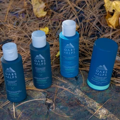 Oars + Alps Travel Kit for Men, Hair + Body Travel Set, Alpine Tree Scent - Image 3