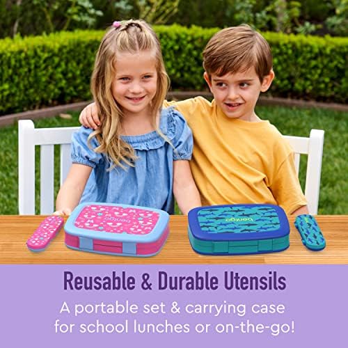 Bentgo Kids Plastic Utensil Set with Fork, Spoon, & Storage Case - Image 2