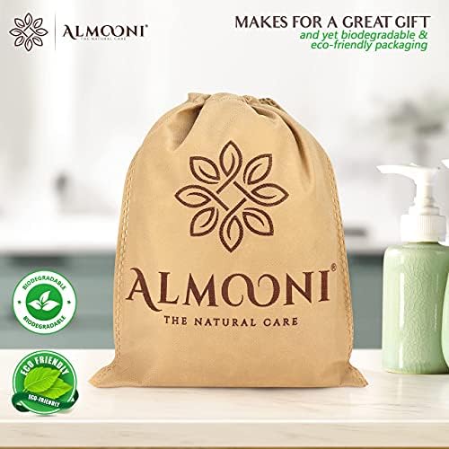 Almooni Natural Shower Loofah, Egyptian Exfoliating Sponge, 2 Pack - Image 7
