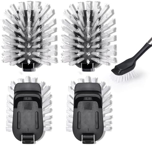 Dish Brush Refill for OXO Steel Dish Brush - 4 Pack by RIMAY