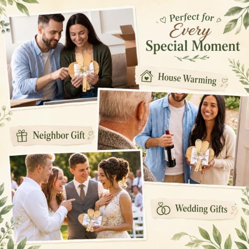 Geelin 31 Pcs Housewarming Gift Set, Heart Cutting Board Towels - Image 5