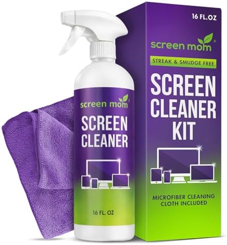 Screen Mom Screen Cleaner Spray 16oz Bottle for TV, Car, Laptop & Computer by ScreenMom