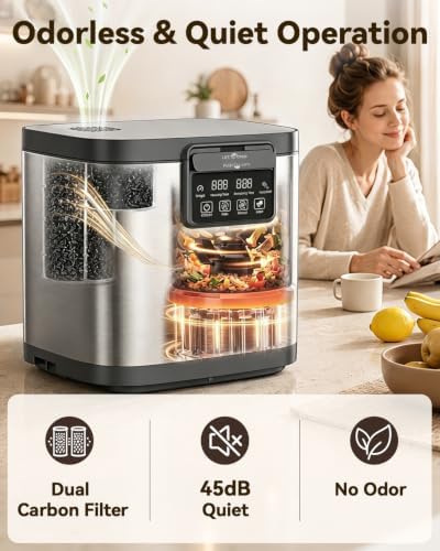 Growell Electric Composter for Kitchen, 4L Odorless Countertop Compost Bin - Image 5