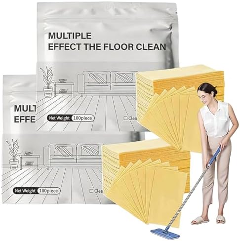 Multi-surface Floor Cleaning Tablets, 200PCS Floor Cleaning Tablets Multi- Surface Cleaner, Free Shine Floor Cleaner Tablet, Multiple Effect the Floors Clean, Concentrated Cleaner for Hardwood, Tile by Unknown