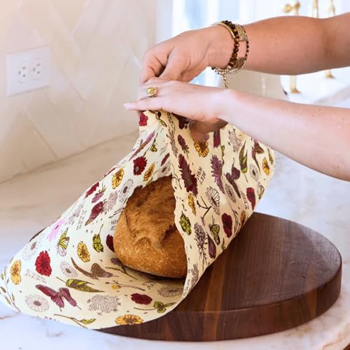 Bee's Wrap Beeswax Bread Wrap - Meadow Magic - Image 4