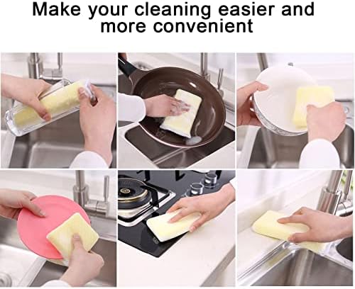 Sponge Kitchen Dishwashing Sponge, Mesh Net Scouring Pad (Pack of 10) - Image 6