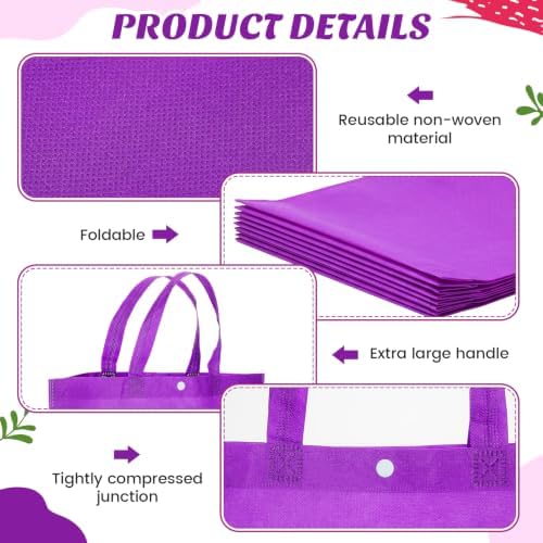 Paterr 100 Pcs Reusable Shopping Bags Bulk - Image 5