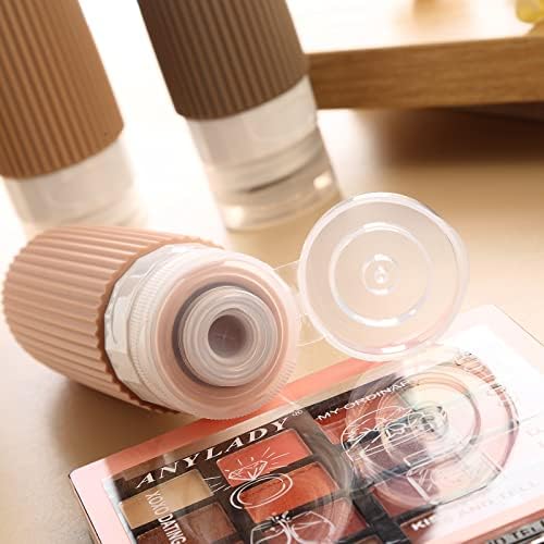 Mrsdry Travel Bottles for Toiletries, Tsa Approved 3oz Portable Travel Bottles, BPA Free Leak Proof Squeezable Silicone Travel Size Containers, Travel Accessories with Clear Toiletry Bag (4 Pack) - Image 2