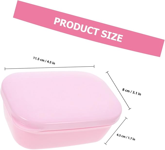 TOYANDONA 4Pcs Soap Case with Lid Travel Soap Holder for Camping Outdoor Bathroom Gym Lightweight Leakproof Container