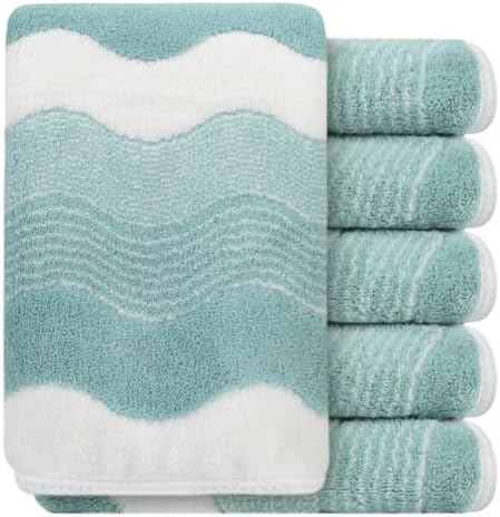 SINLAND Absorbent Coral Velvet Washcloth Ultra Soft Microfiber Face Towels 12 x 12 inch Multi-Purpose Face Cloths for Household and Sport by SINLAND