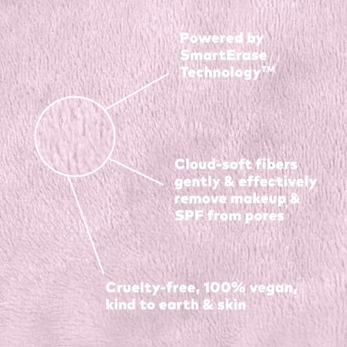 The Original MakeUp Eraser 7-Day Set, Erase All Makeup With Just Water, Including Waterproof Mascara, Eyeliner, Foundation, Lipstick, Sunscreen, and More! Silver Infused, 7ct. - Image 4