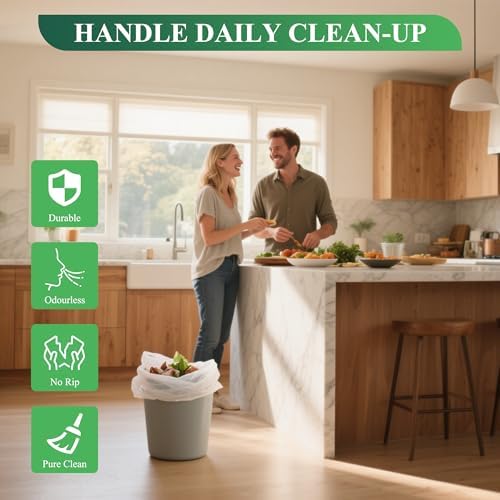 Small Trash Bags 1.2 Gallon - Biodegradable Gallon Waste Bag for Bathroom - Image 5
