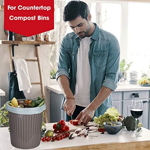 Compost Bags, Compostable Trash Bags 3 Gallon Compostable Bags 300 Count Small Compost Bags for Countertop bin Extra Thick 0.71 Mil. ASTM D6400 Certified By BPI and TÜV AUSTRIA (3 Gallon, 300 Units) - Image 7