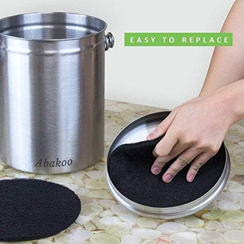 Compost Bin Filters, 12 Pcs, Activated Carbon Filters for 1/1.3 Gallon Compost Bin, Kitchen Compost Pail, 6 Round 6.5 inch and 6 Square 4.65 inch Diameter - Image 6