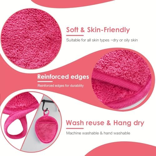Reusable Makeup Remover Pads Washable Facial Makeup Cleansing Cloths - Image 3