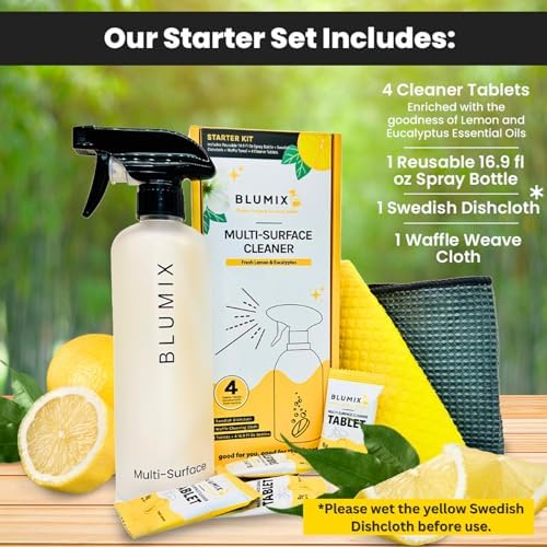 6-Month Eco Home Starter Set – Non-Toxic Cleaner & Hand Wash Kit | Includes Reusable Bottles + Refills (Rose Soap & Eucalyptus Cleaner) | Zero Waste, Plastic-Free Refills, Great Value - Image 3