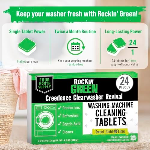 Rockin' Green Washing Machine Cleaner Citrus Lime 24 Pk - Image 4