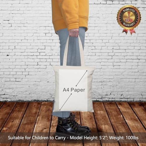 TOPDesign 20-Pack Economical 11.8"x13" Cotton Tote Bags, Lightweight Small Reusable Grocery Shopping Cloth Bags, Suitable for DIY, Advertising, Promotion, Gift, Activity - Image 3