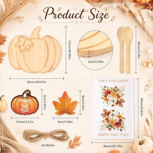Geelin 31 Pcs Fall Housewarming Kitchen Gifts, Pumpkin Cutting Boards - Image 2