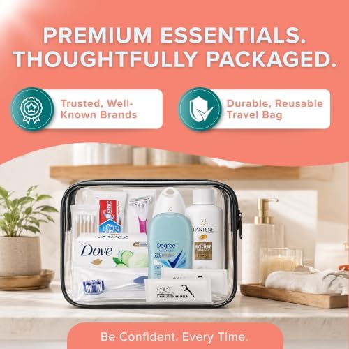 13-Piece Women’s Travel Toiletry Kit – With Premium Brand-Name Travel Toiletries - Image 5