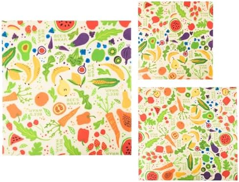 Bee's Wrap Beeswax Food Wraps, 3 Pack Assorted - Garden Party - Image 6