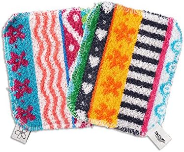 Skoy Bundle, 2-Pack Scrub, and 4-Pack Swedish Dishcloth, Reusable Cleaning Products for Kitchen and Household, Planet-Friendly, Dishwasher Safe Soft Scrub, Monochromatic Colors - Image 5