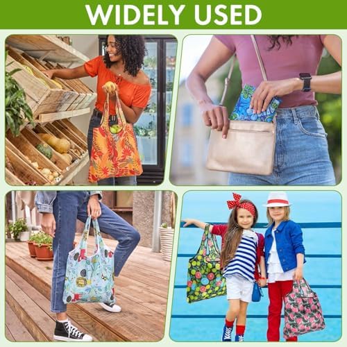 Paterr 50 Pack Reusable Grocery Bags Foldable Shopping Tote - Image 5