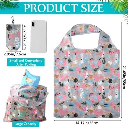 Paterr 46 Pcs Foldable Reusable Grocery Bags Bulk Machine Washable Waterproof Shopping Bags Packable Grocery Tote Pouches - Image 4