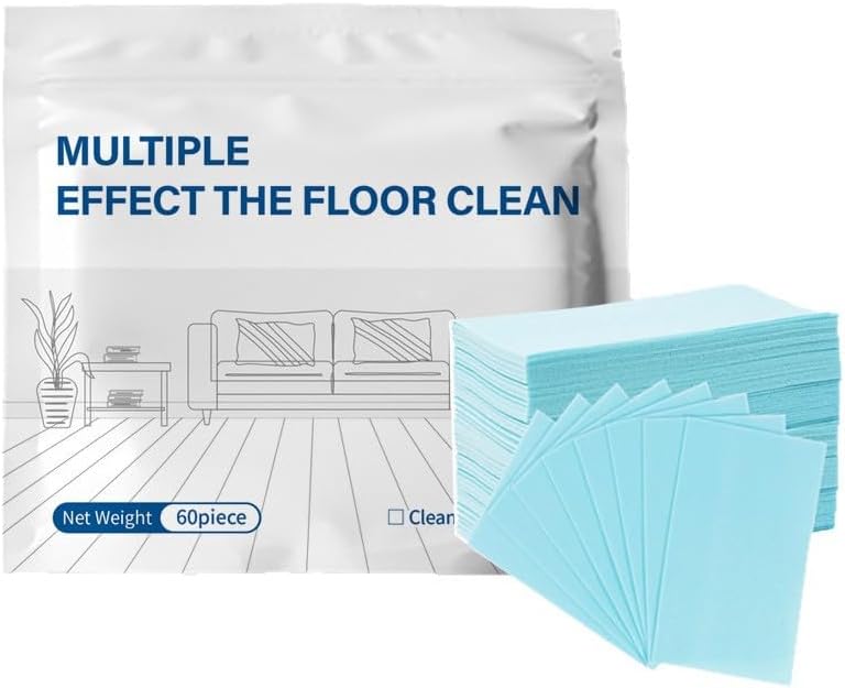 Multi Effect Floor Cleaning Sheets, Lavender Scent, Ultra Thin, Compact Packaging, (Blue, 100 Pcs) by Bon+amixyl