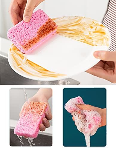 METUUTER Kitchen Sponges 12 Pack Natural Cellulose for Non Scratch Cleaning - Image 5